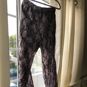 Leopard print joggers